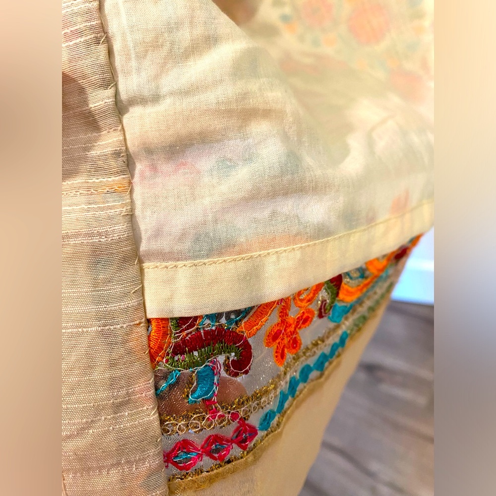 Gorgeous raw silk full embroidered Indian ethnic party dress - Picture 5 of 7